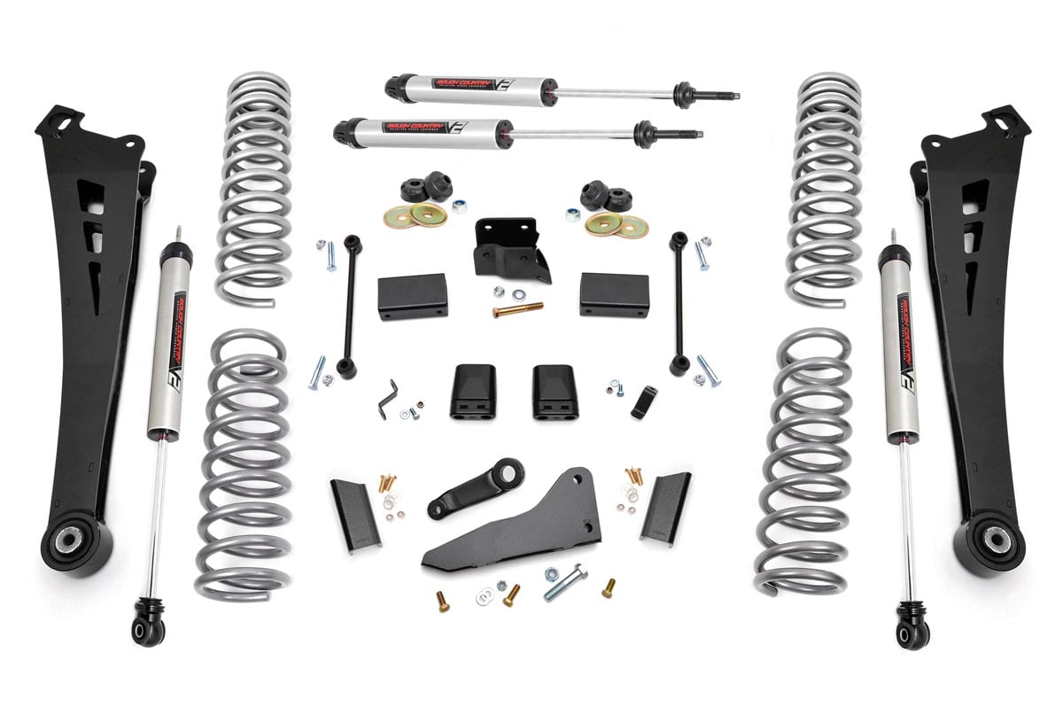 Rough Country 5" Lift Kit Radius Arms & V2 Shocks for Ram 14-18 2500 4wd (D) 36870