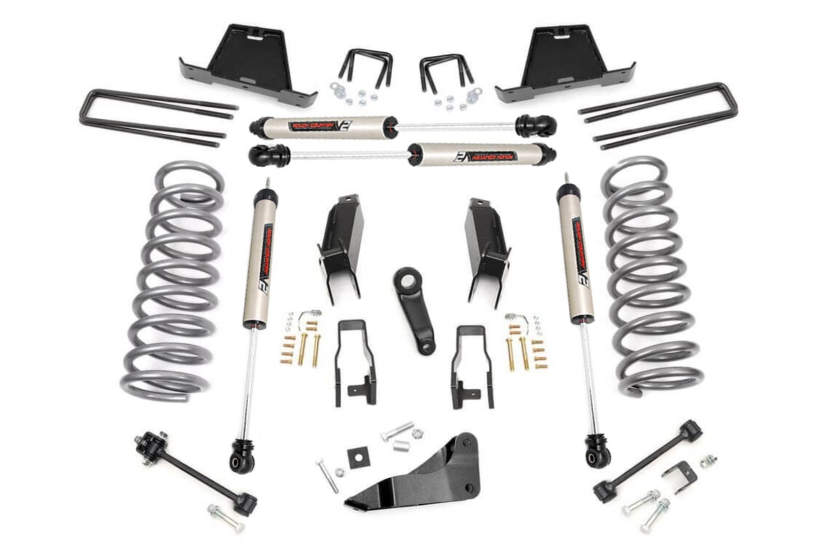 Rough Country for Dodge Ram 2500/3500 4wd (2003-2007) 5" Lift Kit Gas V2 Shocks 39170