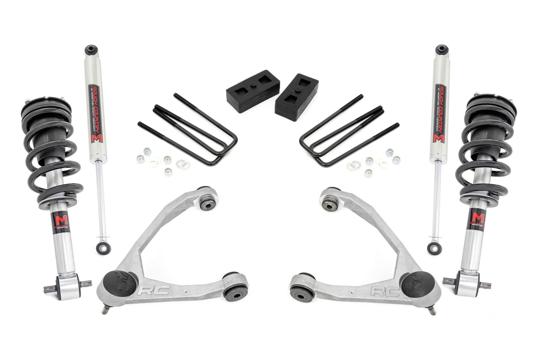 Rough Country 3.5" Lift Kit Chevy/GMC 1500 14-18 Cast Steel M1 Strut 19840