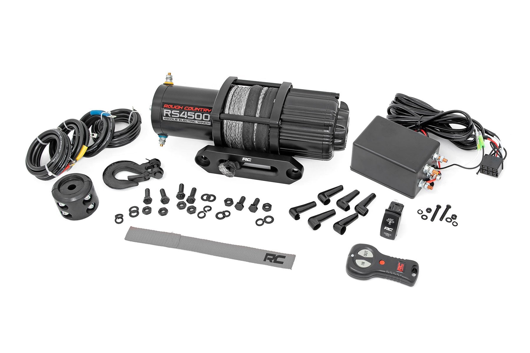Rough Country 4500-LB Winch UTV Synthetic Rope RS4500SA