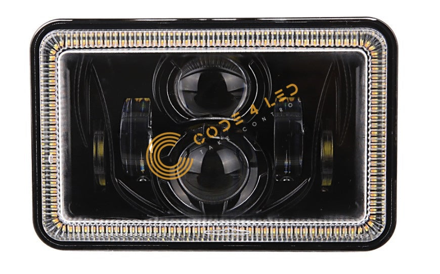 Code 4 LED Supply 4x6 inch Headlight (C4-46-HALO) -4