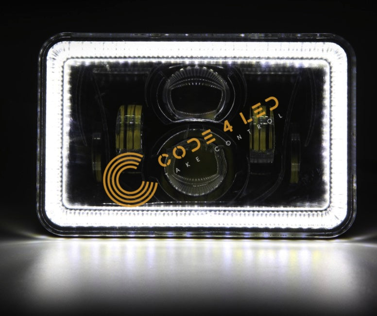 Code 4 LED Supply 4x6 inch Headlight (C4-46-HALO) -3