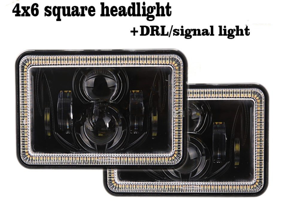 Code 4 LED Supply 4x6 inch Headlight (C4-46-HALO) -1