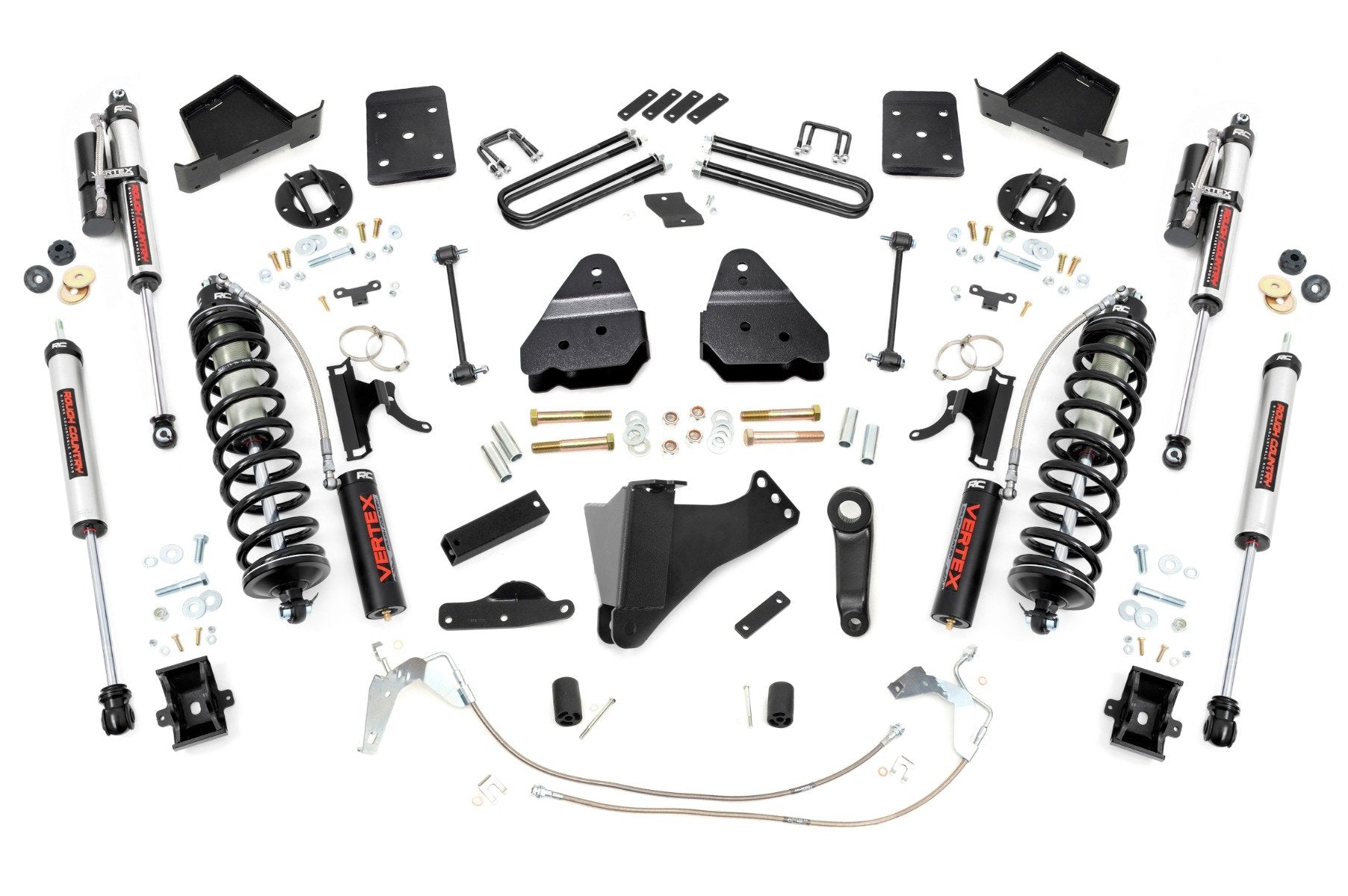 Rough Country 4.5" Lift Kit W/O Overloads C/O Vertex for Ford Super Duty 08-10 47859