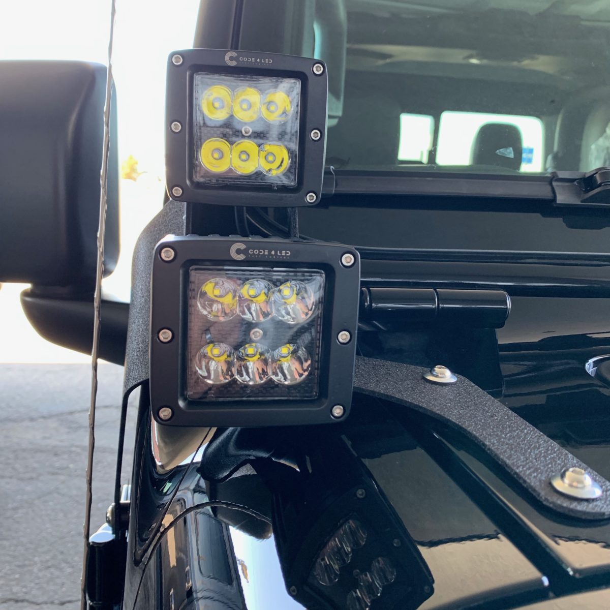 Code 4 LED Supply JL A Pillar Pod Light Kit (C4-JL4POD-PK)