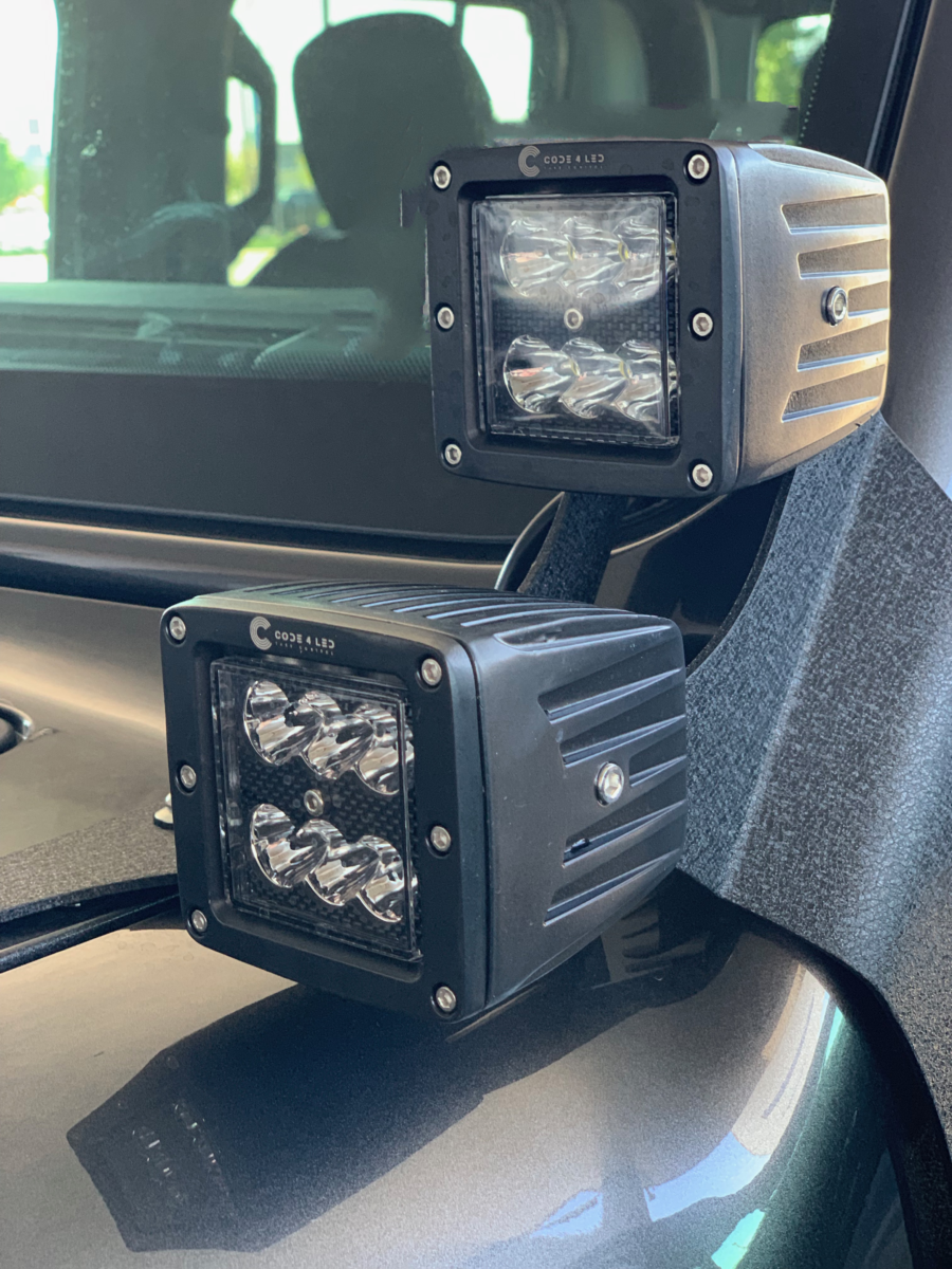 Code 4 LED Supply JL A Pillar Pod Light Kit (C4-JL4POD-PK)