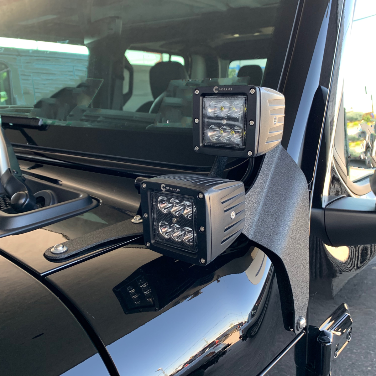 Code 4 LED Supply JL A Pillar Pod Light Kit (C4-JL4POD-PK)