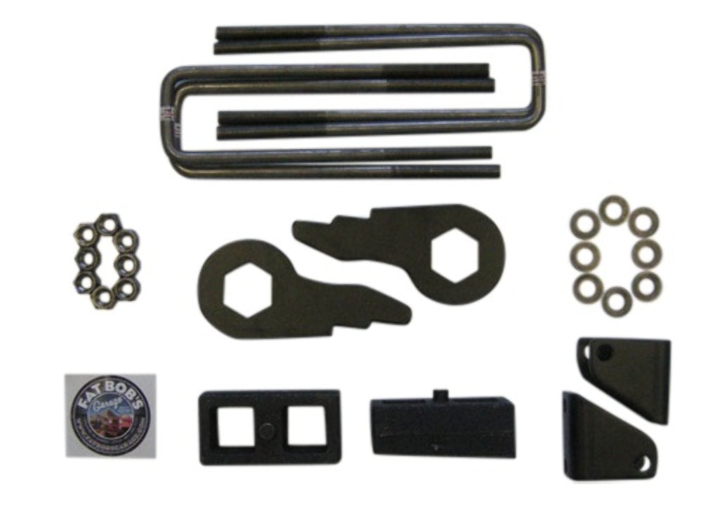 Chevrolet/GMC 1500/2500/3500 3" Lift Kit w/1" Lift Blocks 4WD/2WD 8Lug 2000-2010 -1