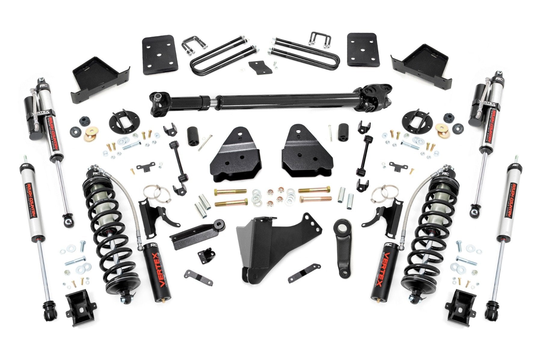 Rough Country 4.5" Lift Kit FR Dsl CoilOver Vertex for Ford Super Duty 4wd 17-22 50659