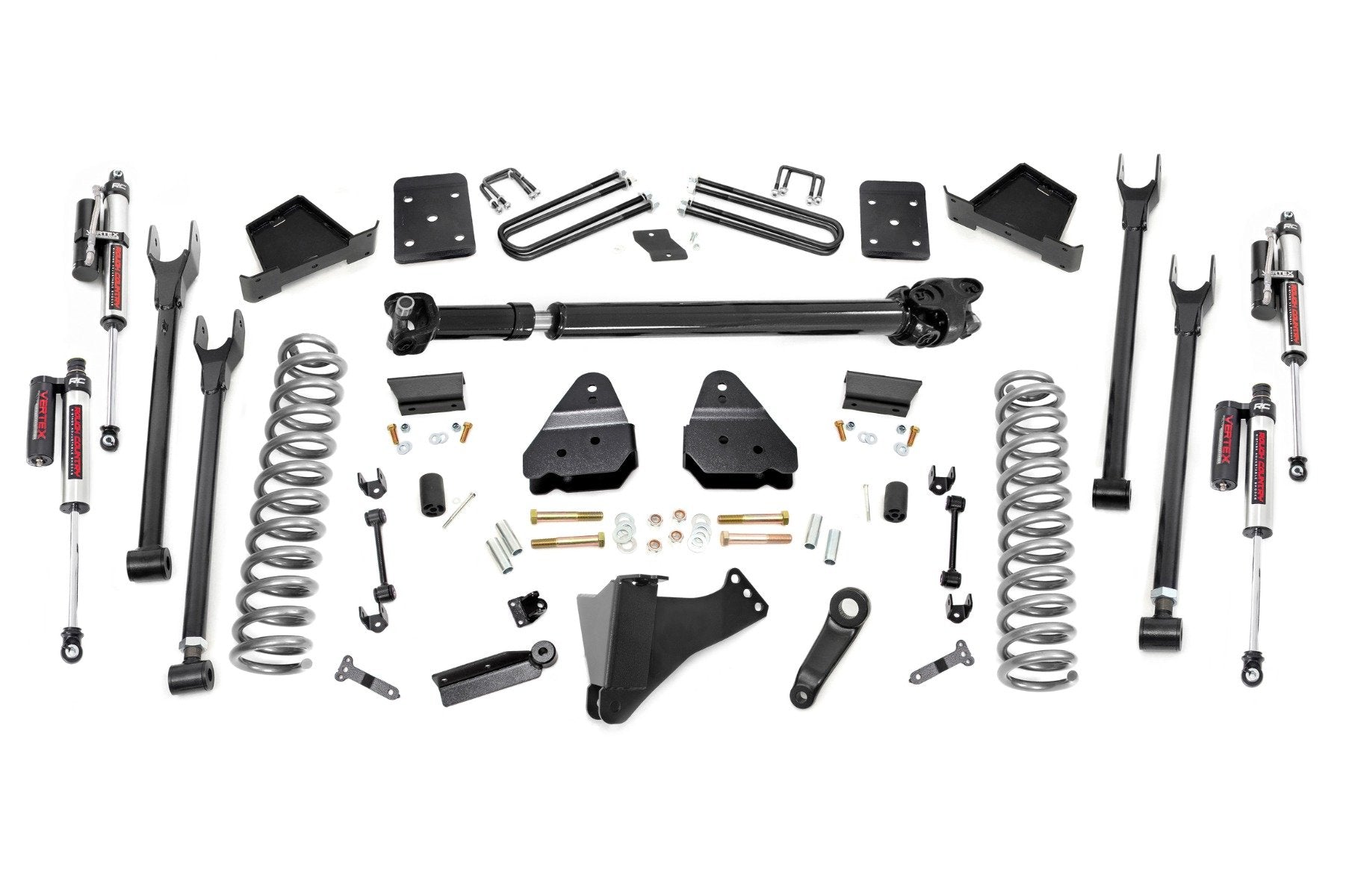 Rough Country 6" for Ford 4-Link Lift Kit w/F DL Vertex 17-19 F250/350 4in Axle 50751