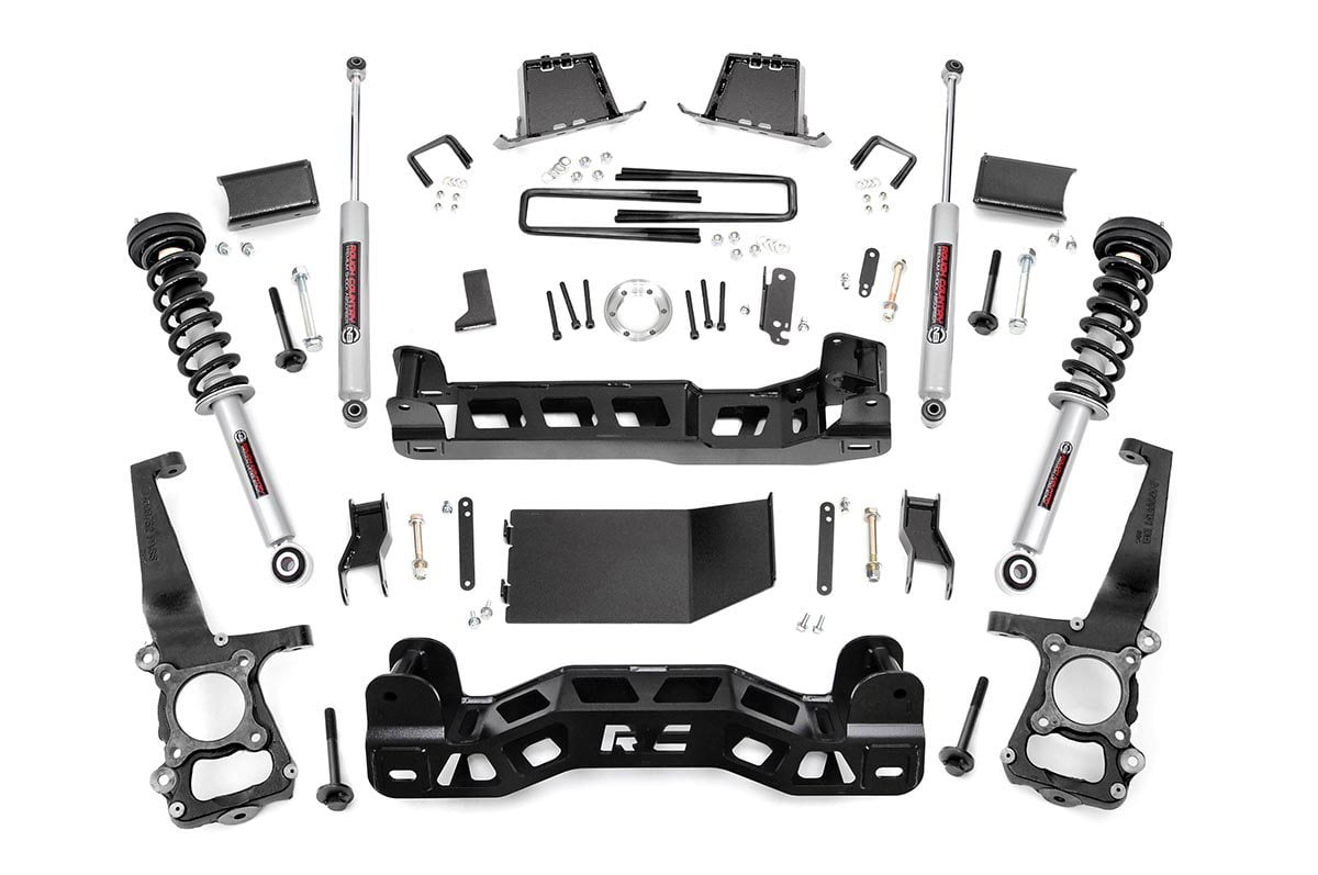 Rough Country 6in for Ford Suspension Lift Kit Lifted N3 Struts 09-10 F-150 4wd 59831