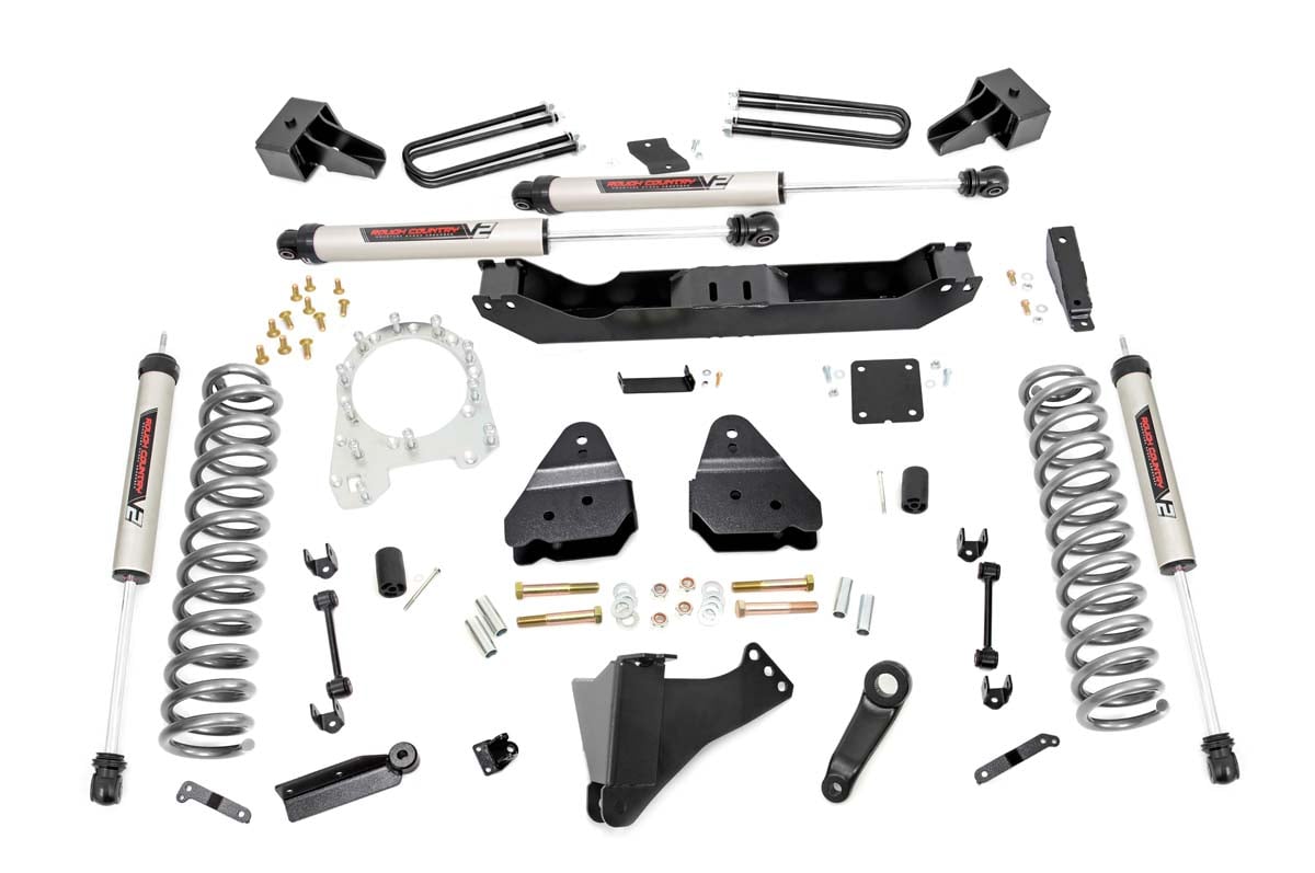 Rough Country 4.5" for Ford Lift Kit w/V2 Shocks 17-19 F-350/450 Diesel Dually 55970