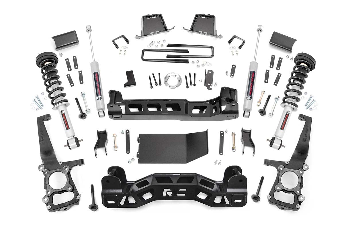 Rough Country 6in for Ford Suspension Lift Kit Lifted Struts 2014 F-150 4wd 57531
