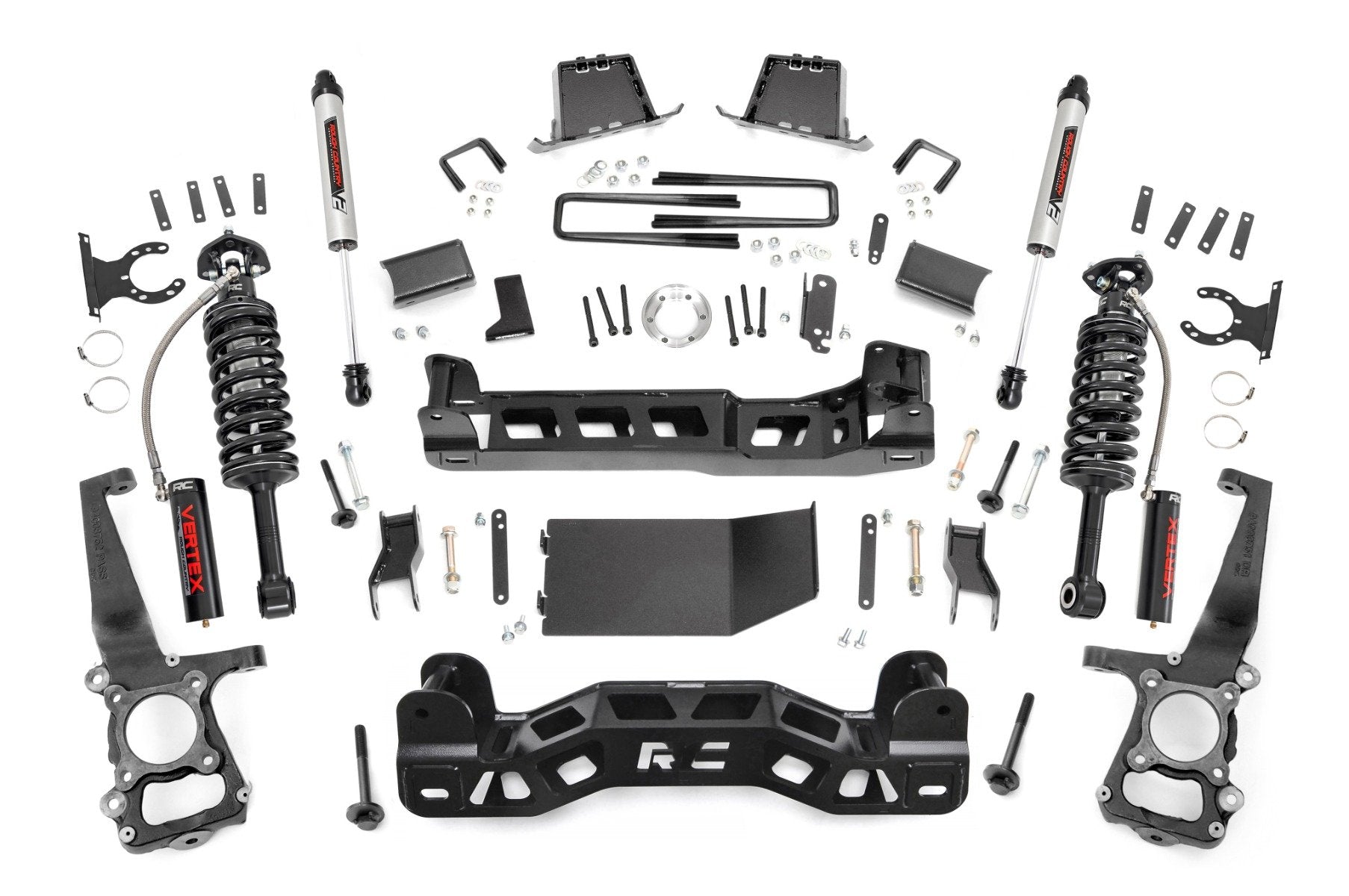 Rough Country 6" for Ford Suspension Lift Kit Vertex & V2 Shocks 11-13 F-150 4wd 57657