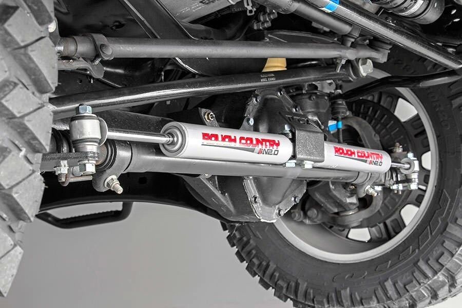 Ford F250 F350 Super Duty Dual Steering Stabilizer 05-24 4WD -6
