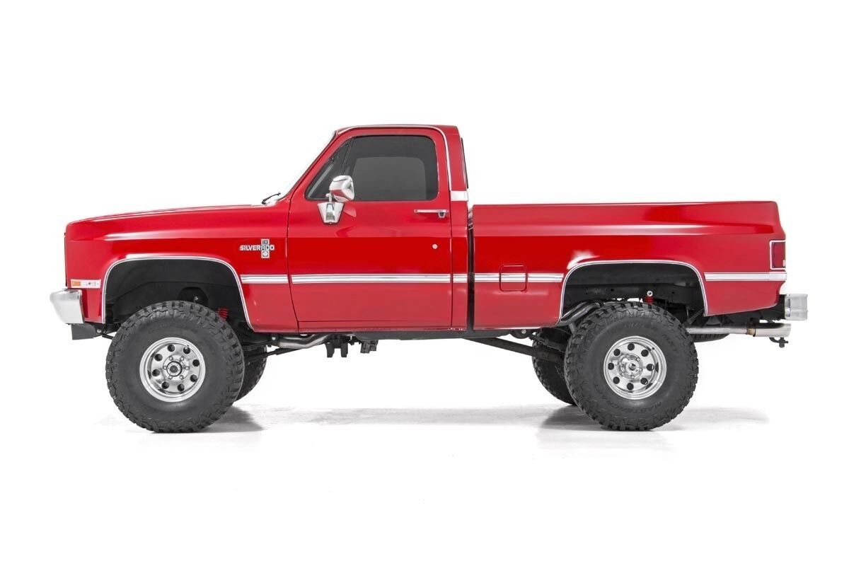 Rough Country Chevy GMC 1/2 Ton 4" Susp Lift Kit 77-87 52" Rear Springs 4WD -3