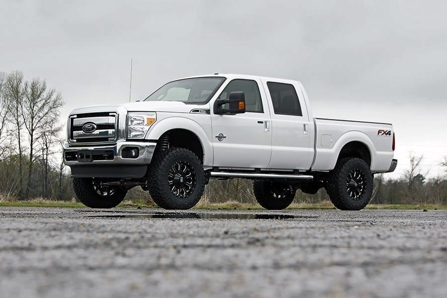 Rough Country 15-16 4d F250 Diesel 6" Radius Arm Lift Kit W/OUT Factory Overload -2