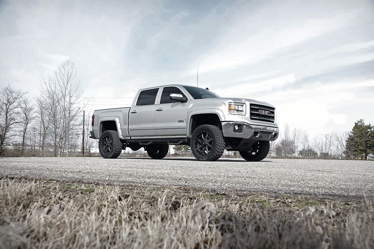 Rough Country Chevy GMC 1500 Pickup 5" Lift Kit w/ Struts 14-18 4WD Alum Arms -4