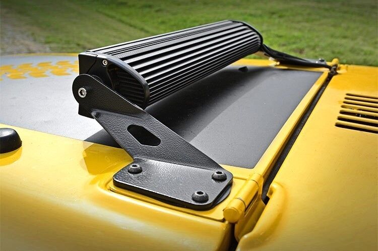 20" Light Bar Hood Mounts Wrangler TJ 97-06 (Mounts Only) -3