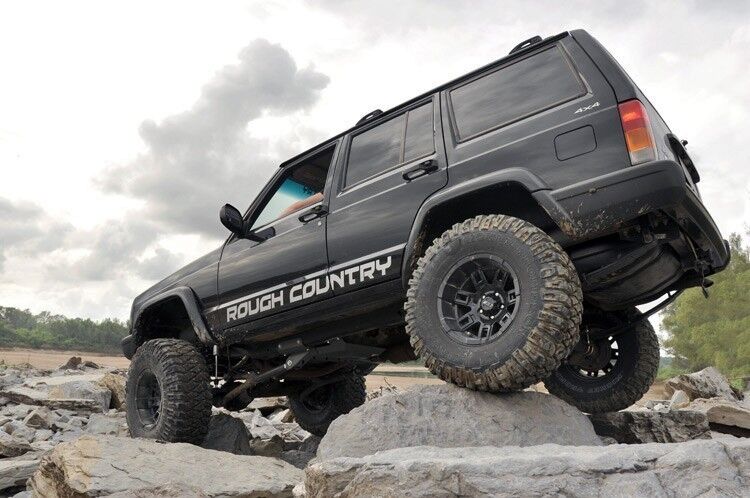 Rough Country 6.5" Long Arm Lift Kit for NP242 Equipped Jeep Cherokee XJ 84-01 -2