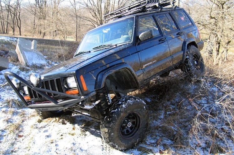 Rough Country 4.5 Inch Lift Kit Rear Springs for Jeep Cherokee XJ 2WD/4WD 84-01 -2