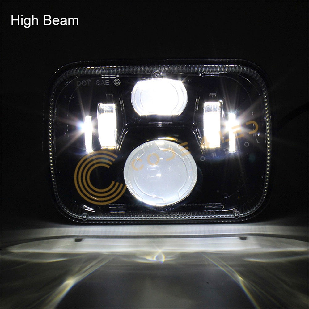 Code 4 LED Supply 5x7 Headlight with Halo (C4-57-HALO) -6