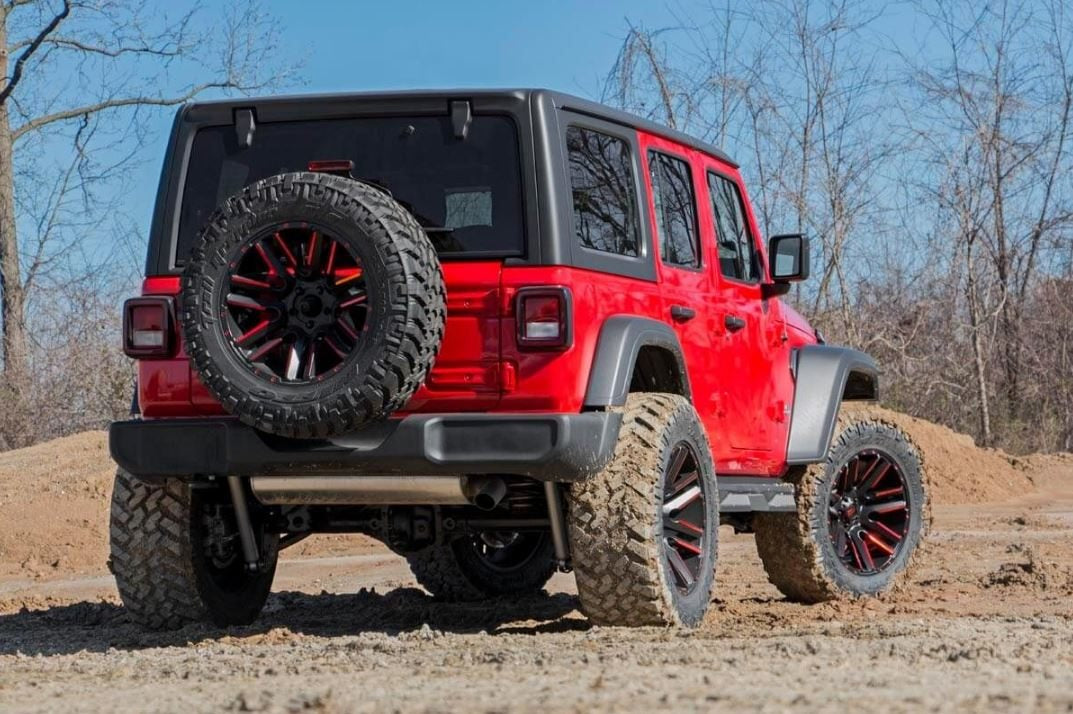Rough Country for Jeep Wrangler JLU 3.5" Suspension Lift Driveshaft Bundle 18-21 -4