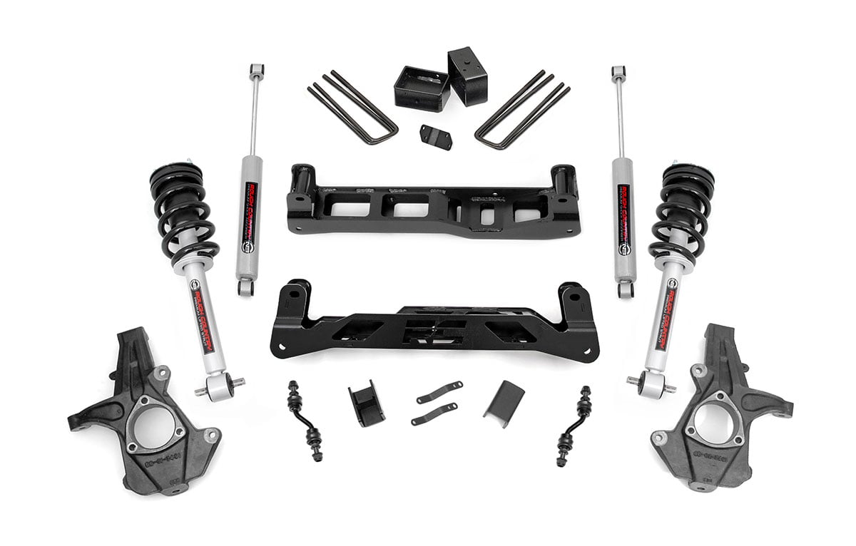 Rough Country 5in GM Lift Kit w/Struts 14-18 1500 PU 2WD Aluminum/Stamped Steel 24834
