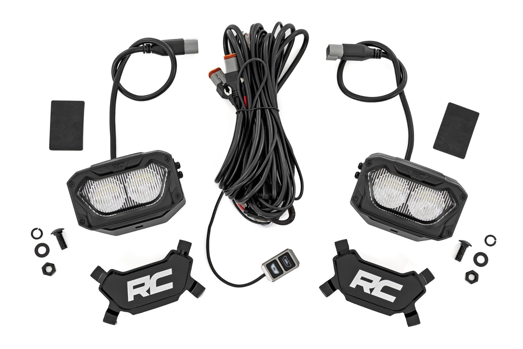 Rough Country 5" Light Pods | White/Amber DRL | Flood | Pair