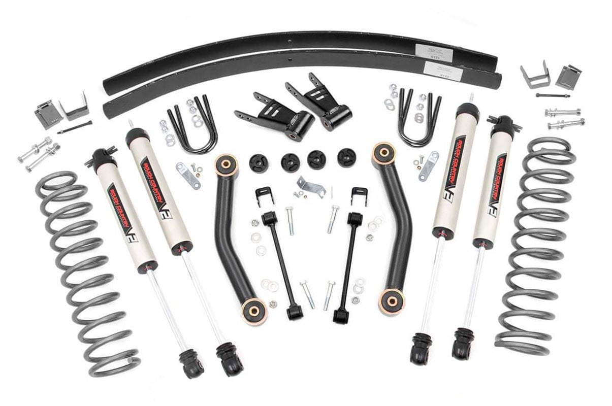 Rough Country 4.5 Inch Lift Kit V2 Rear AAL Jeep Cherokee XJ 2WD/4WD 84-01 62370