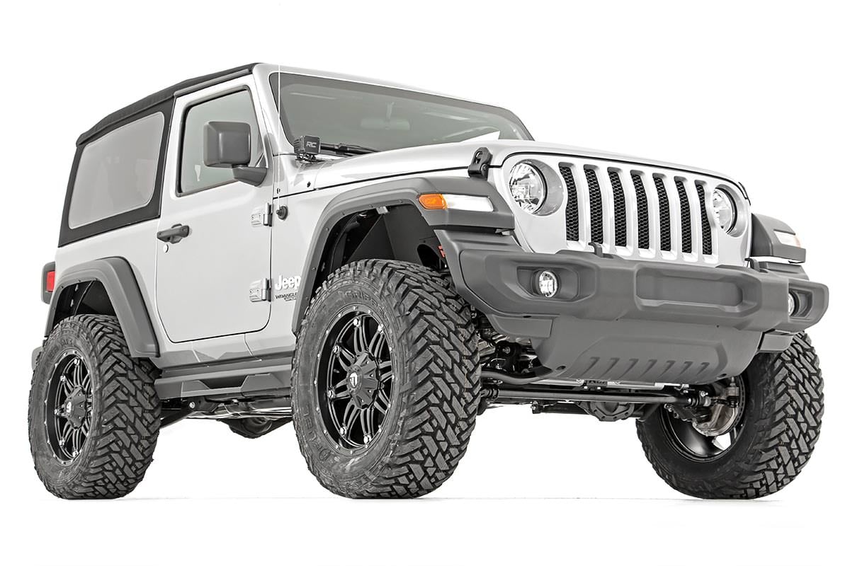 Rough Country 3.5" Lift Kit | Adj Lower | FR D/S | M1R | for Jeep Wrangler JL 4WD (2018-2023)