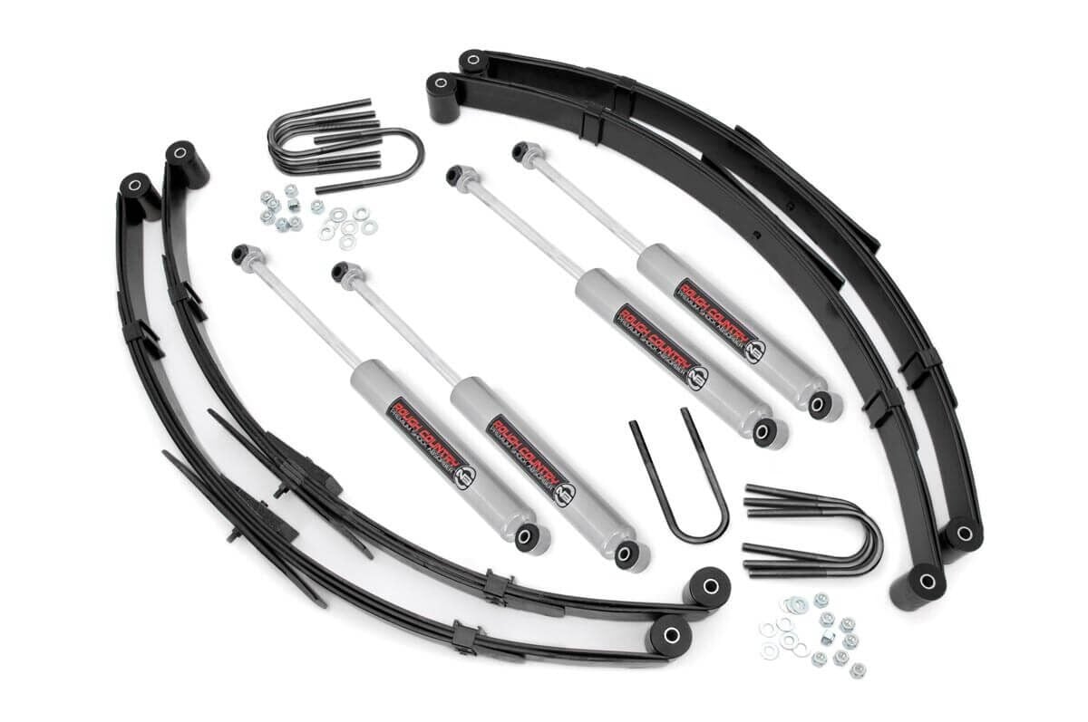 Rough Country 4 Inch Lift Kit For Toyota Land Cruiser FJ40 4WD 1964-1980 -73530 73530