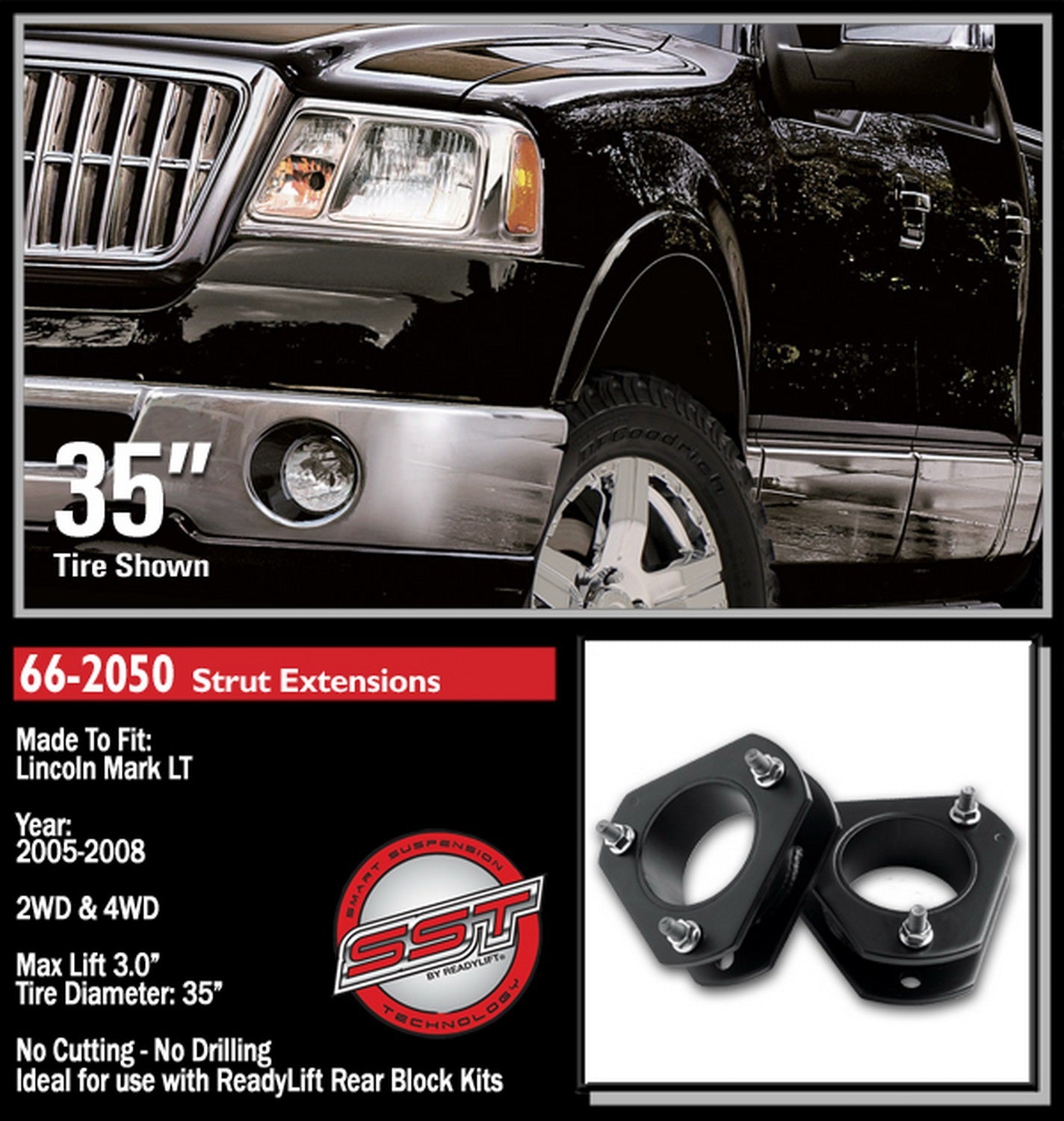 ReadyLift 3" Leveling Kit for Ford F-150 2009MY-UP 4WD NOT Compatible 2004-2014 -4