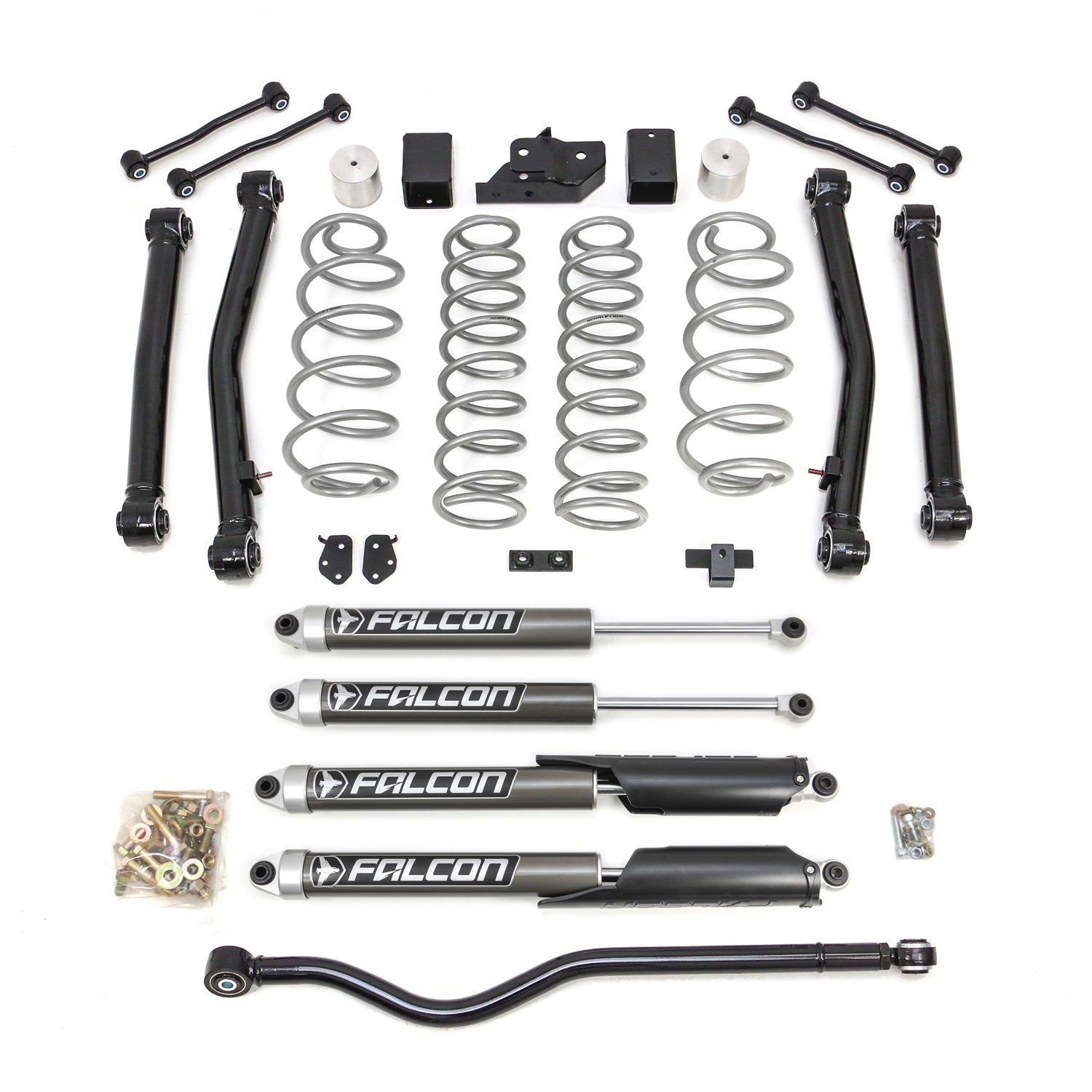 ReadyLift Terrain Flex 4-Arm Kit & Falcon 2.1 Shocks 18-23 for Jeep JL Wrangler -1