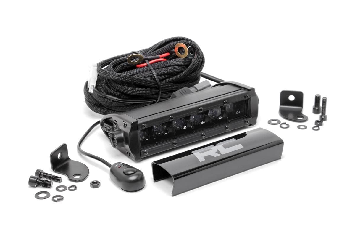 Rough Country 6-inch Cree LED Light Bar Single Black Series 70707BL