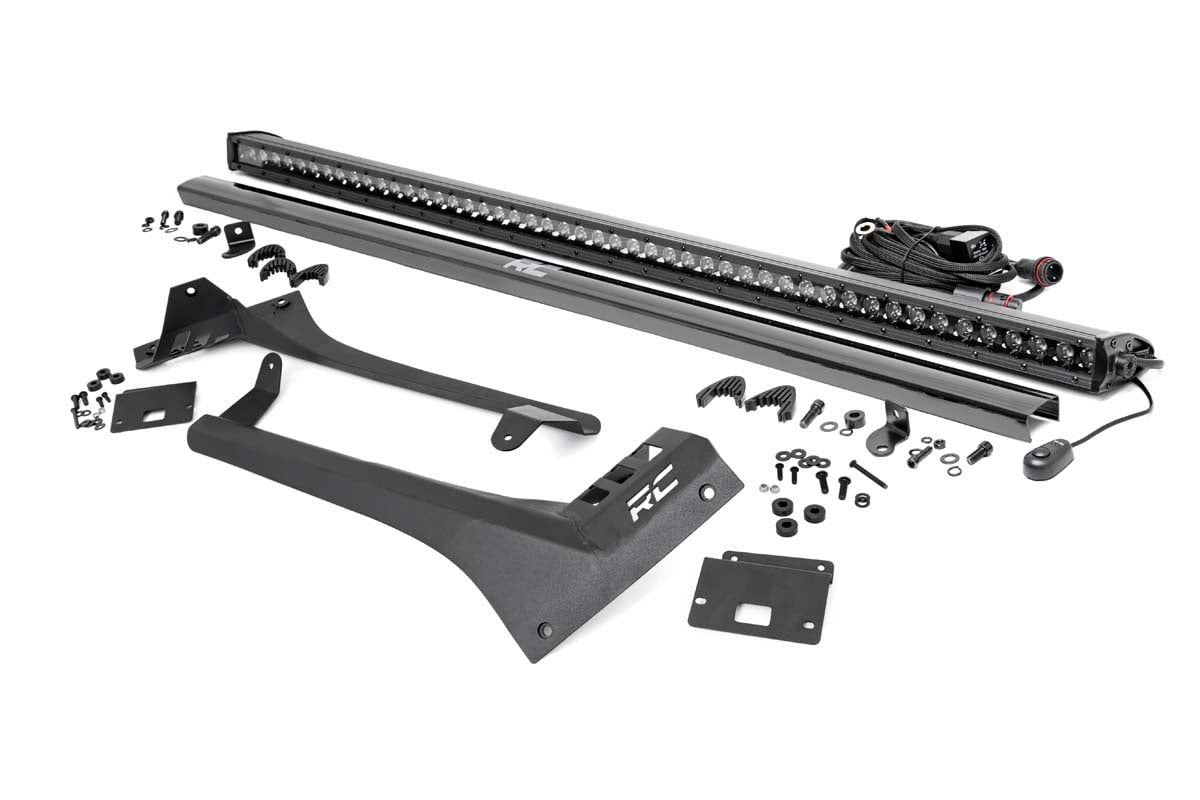 Rough Country Jeep 50" LED Light BarKit Blk Series Gladiator JT Wrangler JL 70065