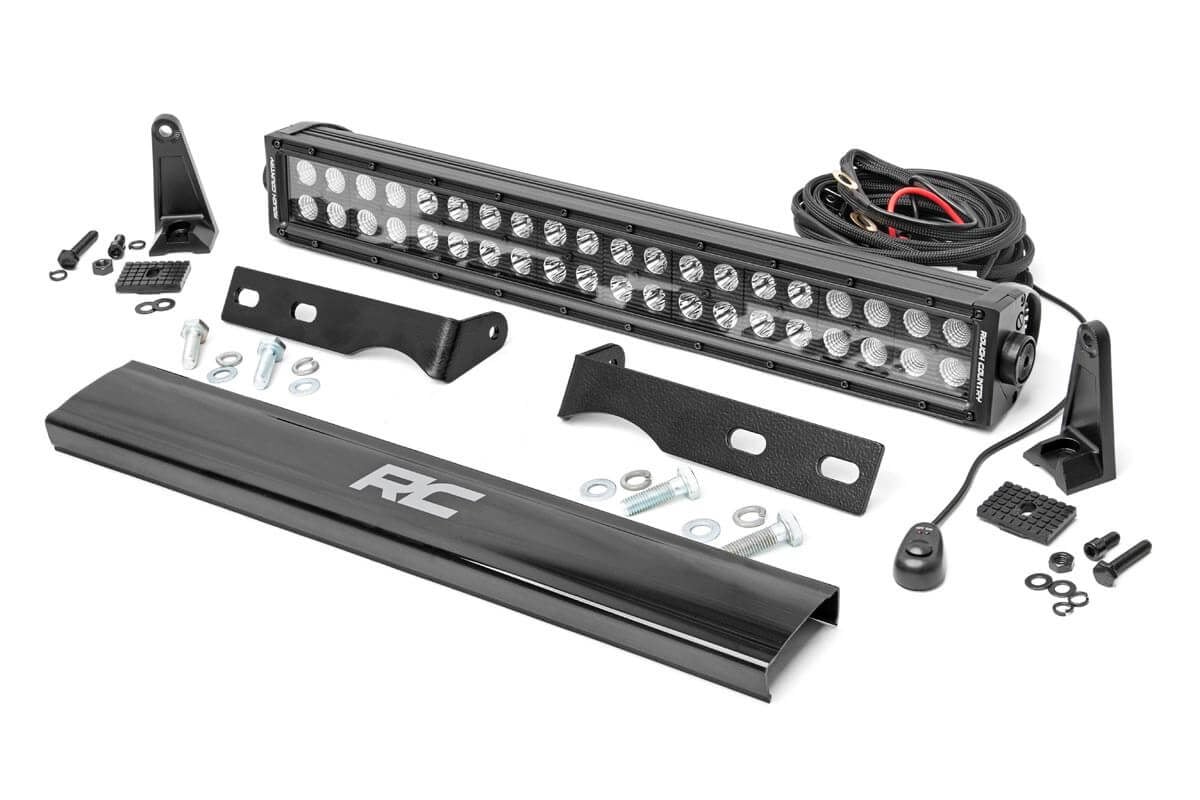 Rough Country 20in LED Bumper Kit Black Series 11-20 WK2 Grand Cherokee 70773