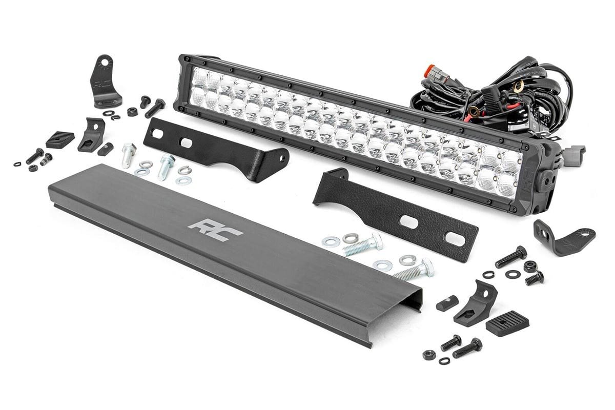 Rough Country 20" LED Bumper Kit CM Ser White DRL 11-20 WK2 Grand Cherokee 70775