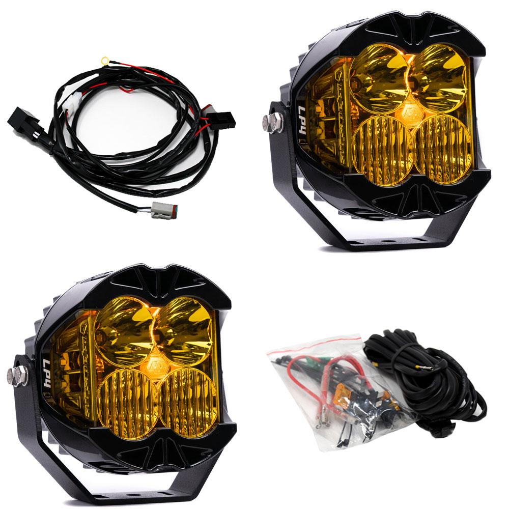 Baja Designs | LP4 Pro LED Auxiliary Light Pod Pair (Universal - Driving - Amber)