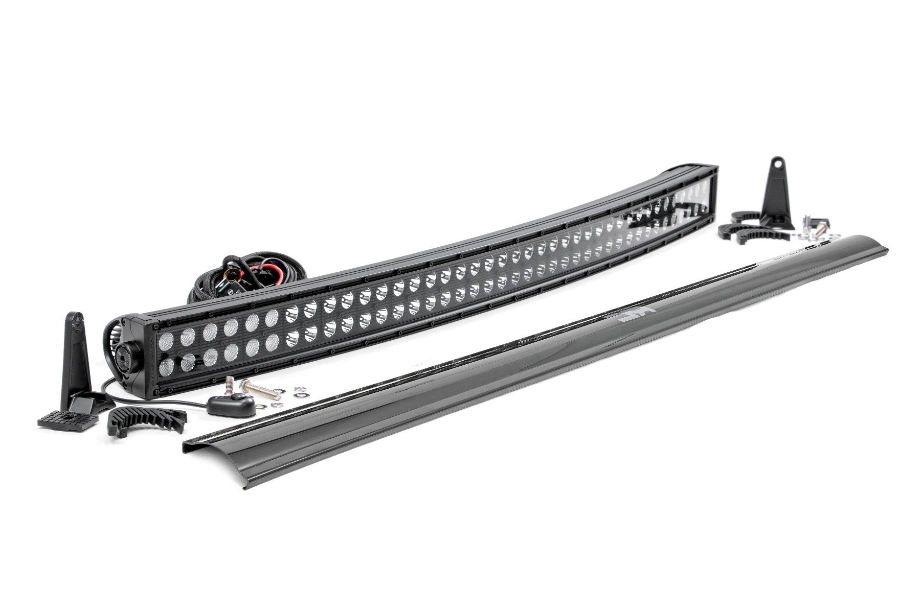 Rough Country 40-inch Curved Cree LED Light Bar-Dual Row Black Series 72940BL