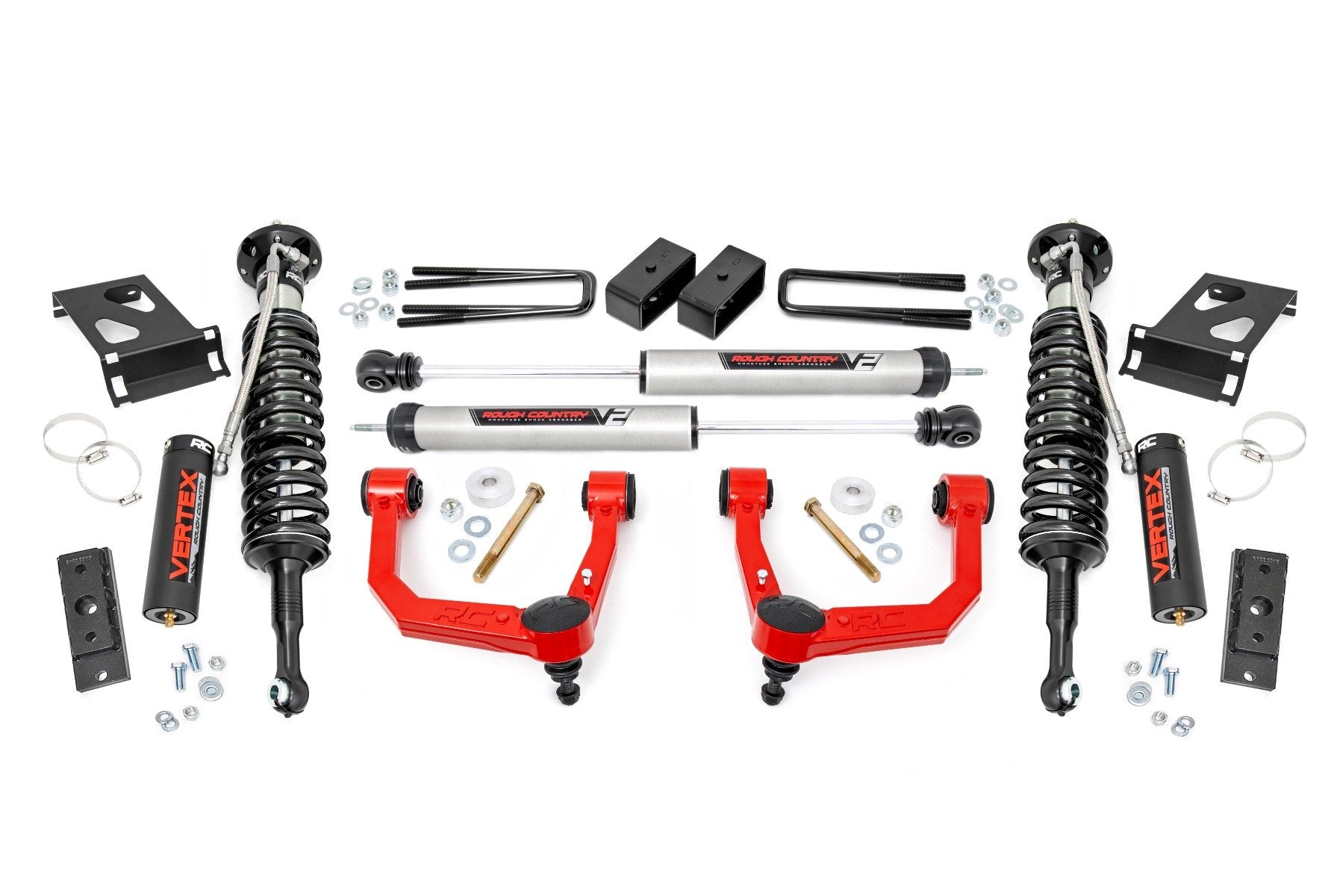 Rough Country 3.5" Lift Kit UCA Vertex/V2 for Toyota Tacoma 4wd 05-23 74257RED
