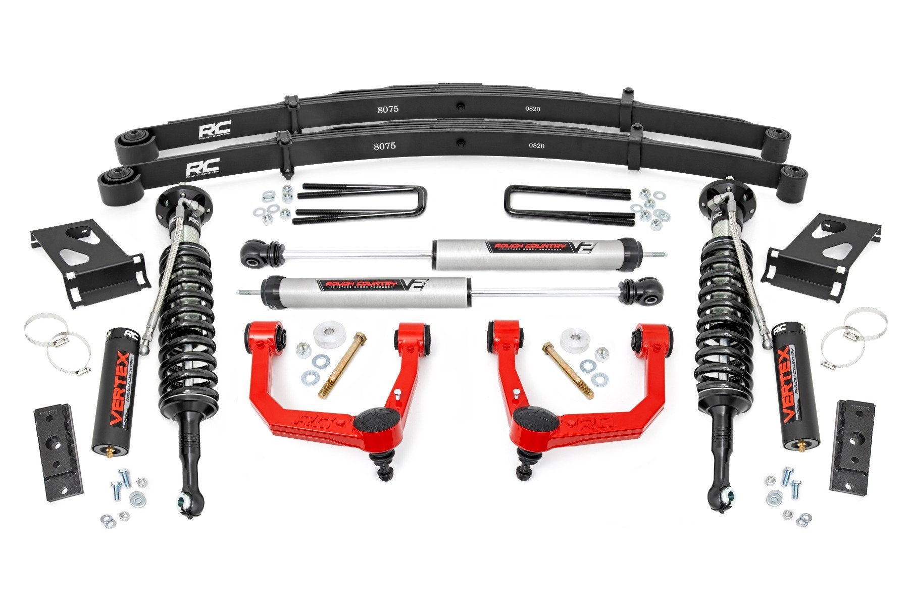 Rough Country 3.5" Lift Kit UCA Vertex/V2 for Toyota Tacoma 4wd 05-23 74258RED