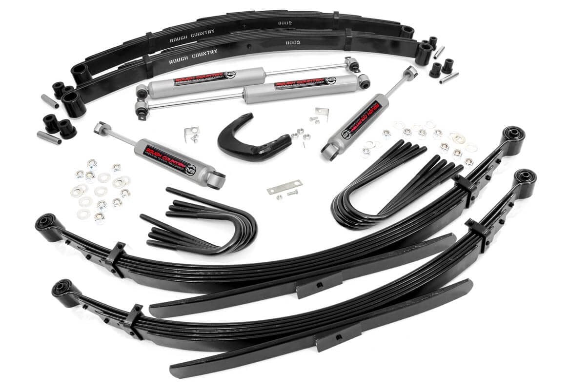 Rough Country Chevy GMC 1/2 Ton 4" Susp Lift Kit 77-87 52" Rear Springs 4wd 245.20