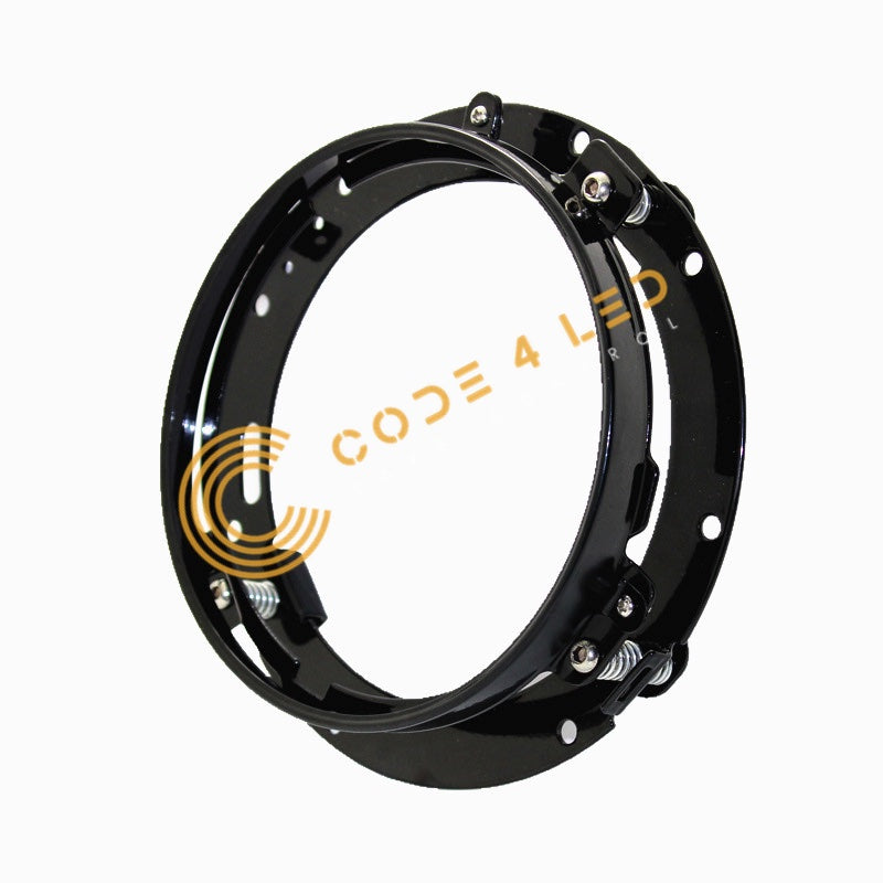 Code 4 LED 7" Round Black Headlight Bracket -2