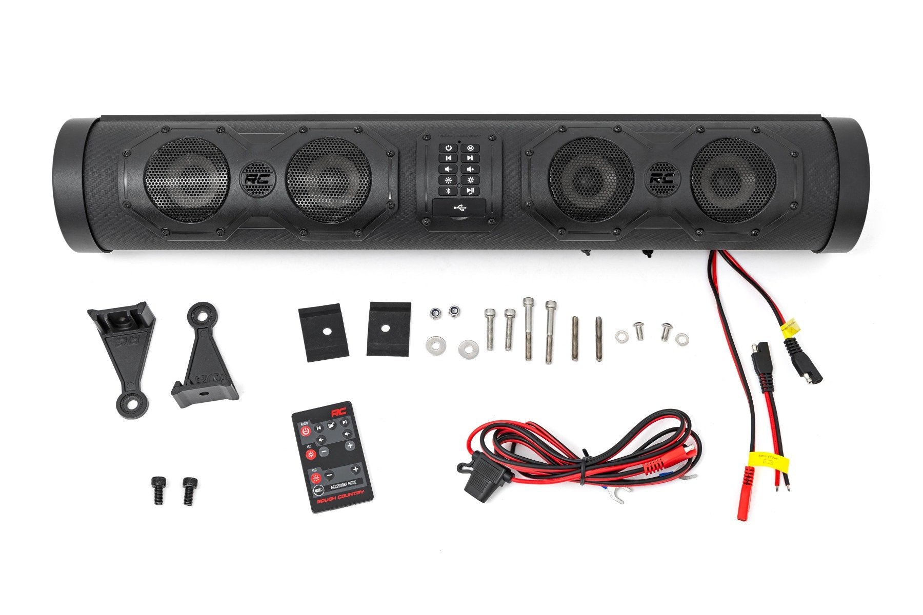 Rough Country Bluetooth LED Soundbar | 8 Speaker | IP66 Waterproof | UTV/ATV 99515_A