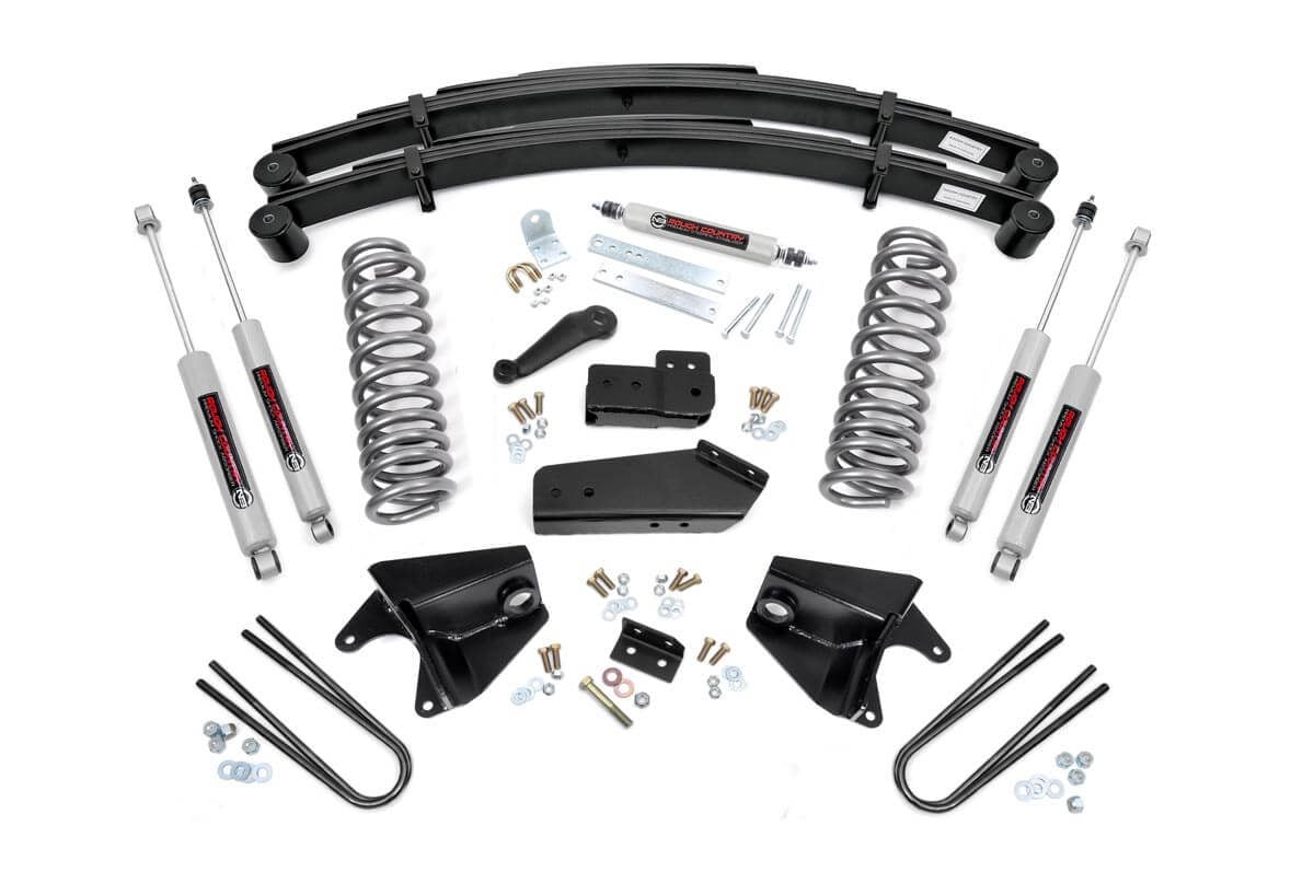 Rough Country 4 Inch Lift Kit Rear Springs For Ford Bronco 4wd 1980-1996 520B30