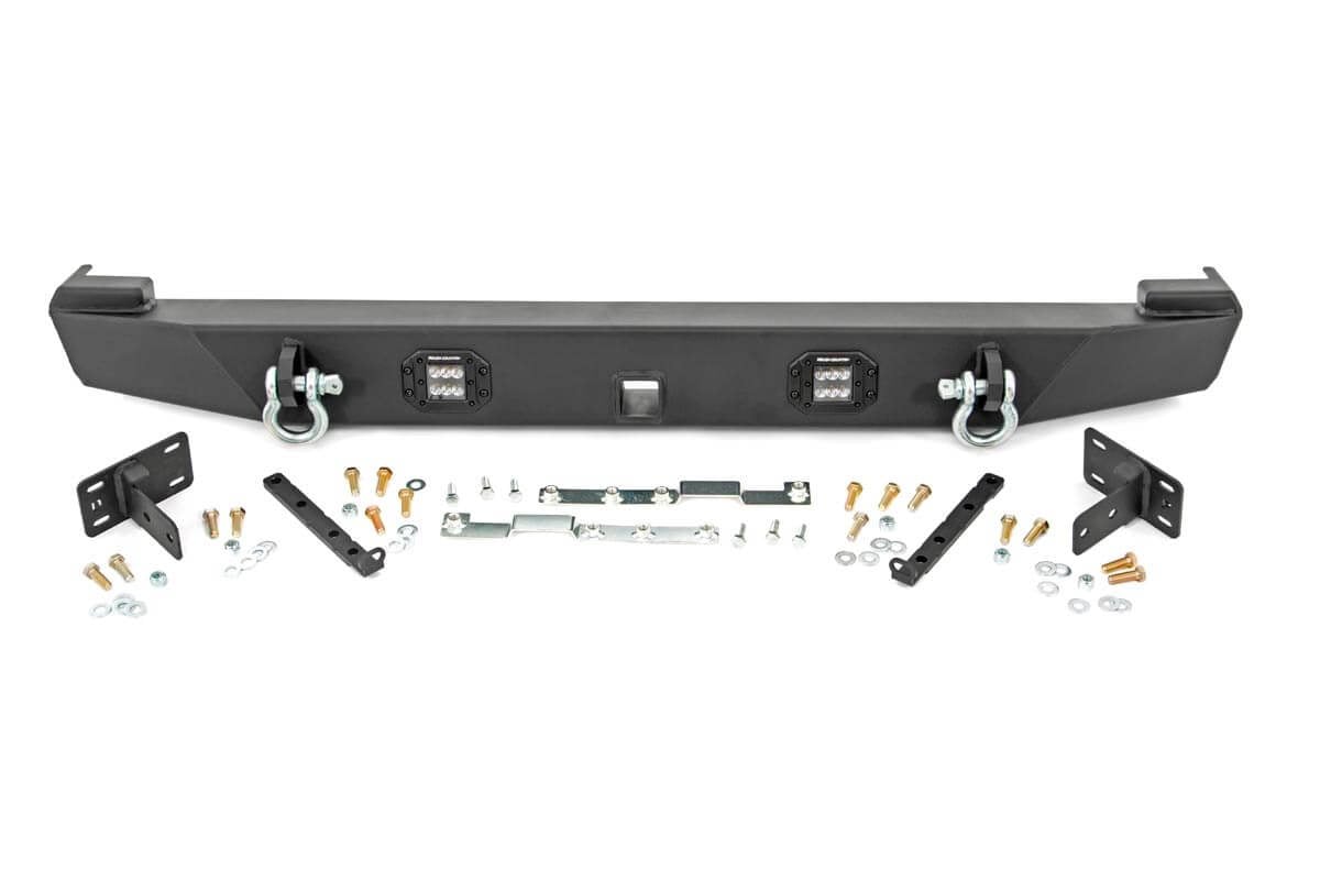 Rough Country Rear LED Bumper w/ D-Rings Jeep Cherokee XJ 84-01 110504