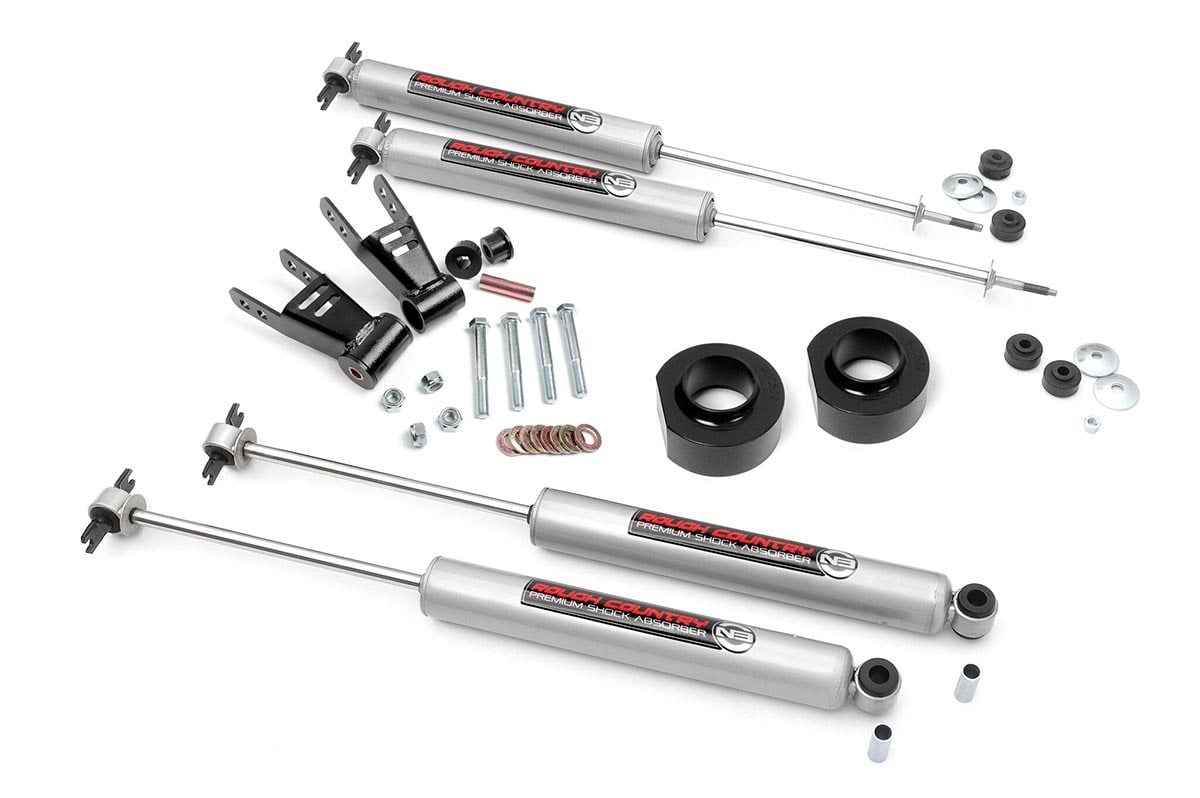 Rough Country 1.5 Inch Lift Kit Jeep Cherokee XJ 2WD/4WD 84-01 - 68030