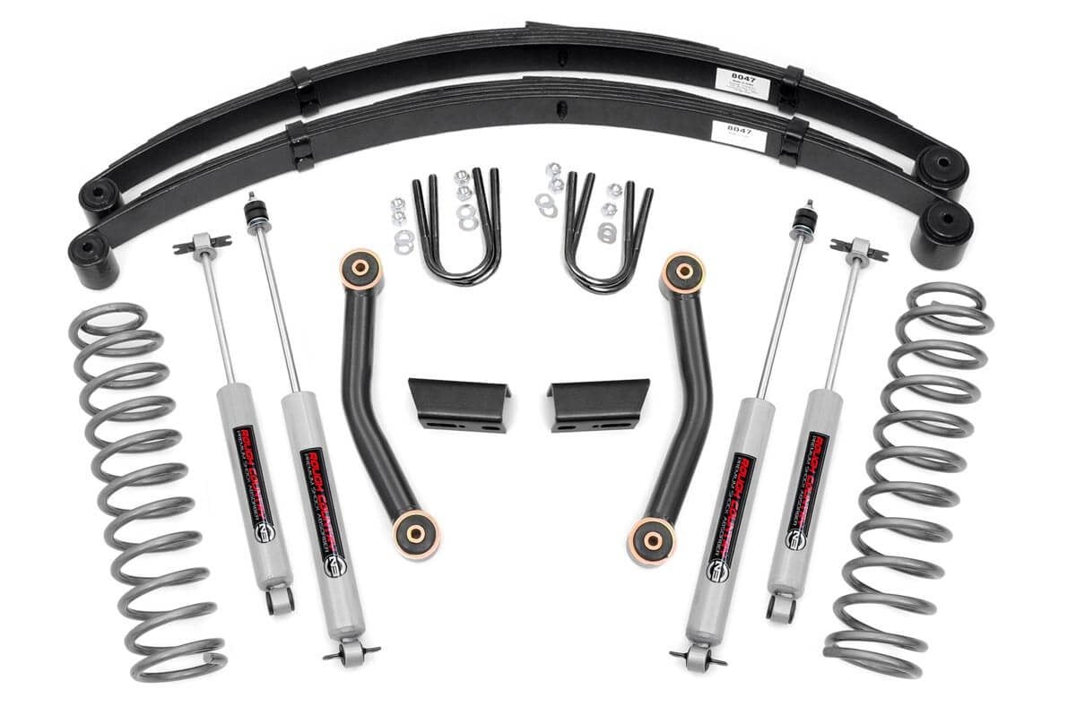 Rough Country 3 In Series II Suspension Lift Kit for Cherokee XJ 84-01 630XN2