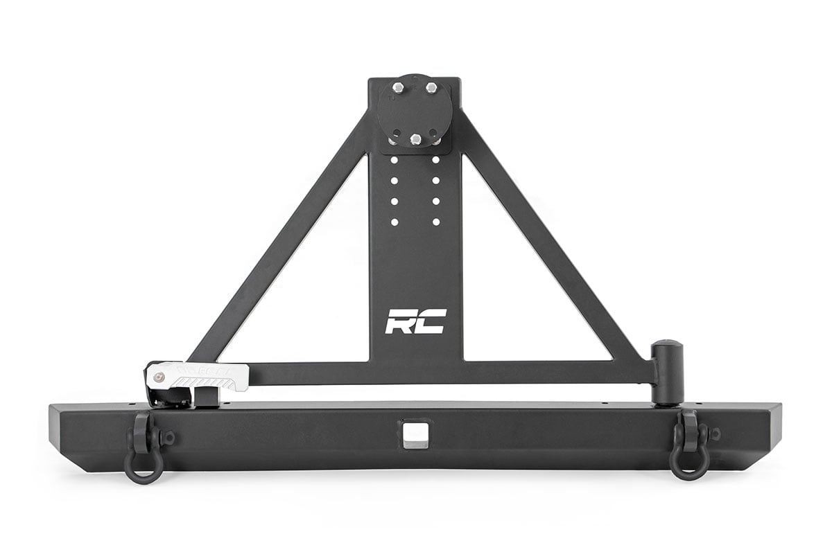 Rough Country Jeep Classic Rear Bumper w/Tire Carrier 87-06 Wrangler YJ/TJ 10592A